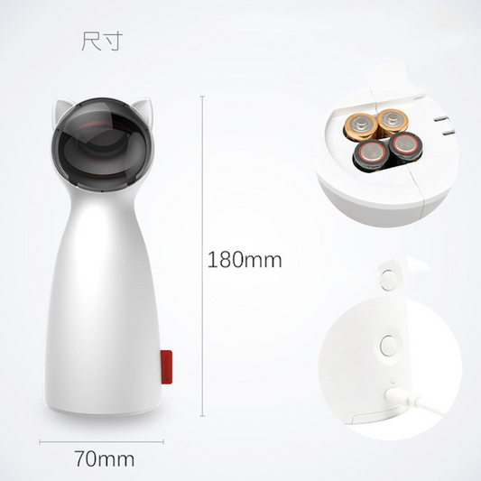 Interactive Laser Cat Toy – Automatic & Rechargeable