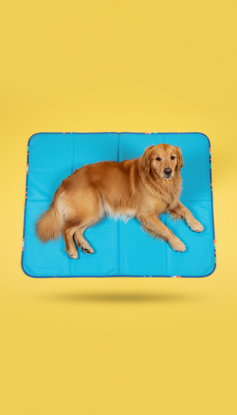 Splash Blue self-cooling mat for pets